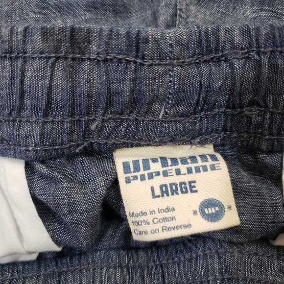 Urban Pipeline Blue  Cotton Shorts Large - Picture 11 of 12